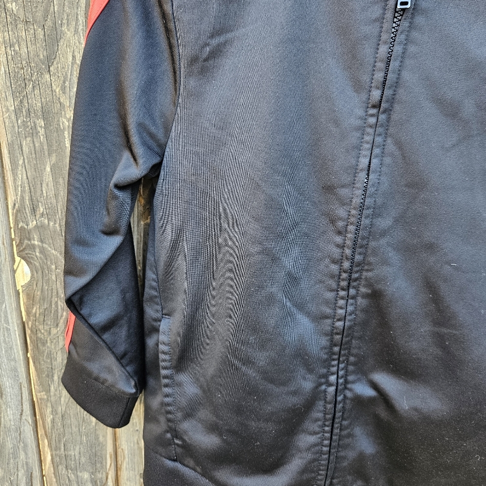 Adidas Black Jacket with Red Stripes Kids - Picture 7 of 15